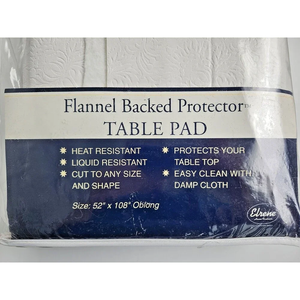Flannel Backed TABLE PAD Protector 52